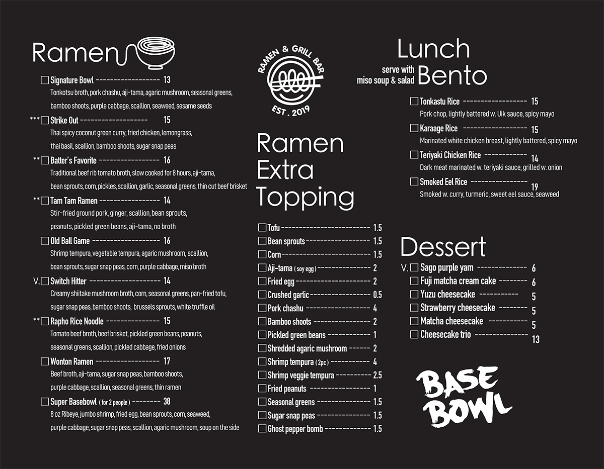 Base bowl menu New-1
